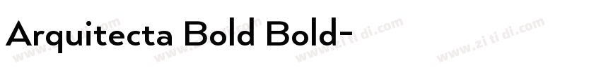Arquitecta Bold Bold字体转换